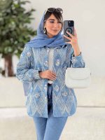 مانتو پولک دوزی نجوا کد 7613 - تصویر 3