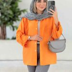 مانتو آستین بند آرمیتا کد 7671