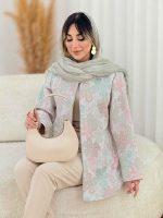 مانتو ژاکارد طرح گل کد 7640 - تصویر 7