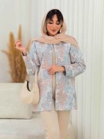 مانتو ژاکارد طرح گل کد 7640 - تصویر 10