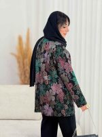 مانتو ژاکارد طرح گل کد 7640 - تصویر 11