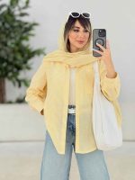مانتو راه راه تک جیب جانا کد 7797 - تصویر 11