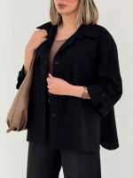 شومیز آستین پاگن جیب نما کد 7666 - تصویر 8