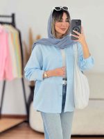 مانتو پایین هلال پشت پیله کد 7651 - تصویر 12