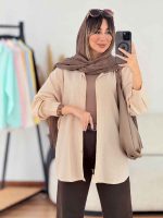 مانتو پایین هلال پشت پیله کد 7651 - تصویر 9