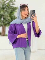 شومیز پانچ آستین پاکتی کد 7770 - تصویر 24