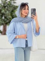 شومیز پانچ آستین پاکتی کد 7770 - تصویر 20