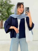 شومیز پانچ آستین پاکتی کد 7770 - تصویر 11