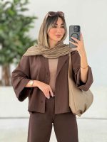 شومیز پانچ آستین پاکتی کد 7770 - تصویر 15