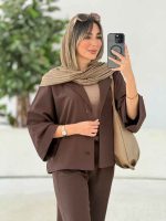 شومیز پانچ آستین پاکتی کد 7770 - تصویر 30