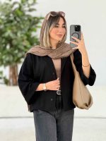 شومیز پانچ آستین پاکتی کد 7770 - تصویر 14