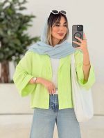 شومیز پانچ آستین پاکتی کد 7770 - تصویر 25
