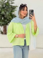 شومیز پانچ آستین پاکتی کد 7770 - تصویر 28