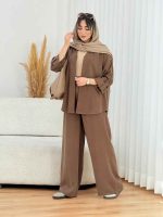 ست شومیز آستین پاگن و شلوار کد 7694 - تصویر 17