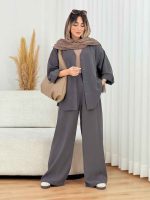 ست شومیز آستین پاگن و شلوار کد 7694 - تصویر 18