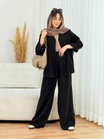 ست شومیز آستین پاگن و شلوار کد 7694 - تصویر 8