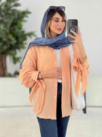 مانتو آستین بند پایین هلال کد 7739 - تصویر 6