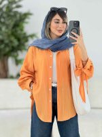 مانتو آستین بند پایین هلال کد 7739 - تصویر 14