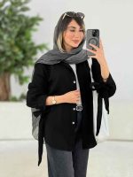 مانتو آستین بند پایین هلال کد 7739 - تصویر 13