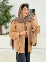 مانتو آستین بند پایین هلال کد 7739 - تصویر 15
