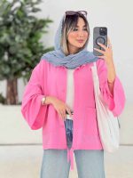 مانتو دو جیب پایین بند کد 7661