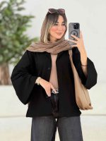 مانتو دو جیب پایین بند کد 7661 - تصویر 6
