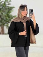 مانتو دو جیب پایین بند کد 7661 - تصویر 12