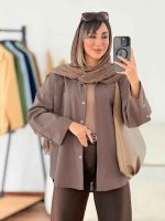 مانتو آستین دکمه پایین هلال کد 7795