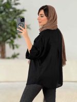 مانتو دو جیب آستین پاگن پروا کد 6834 - تصویر 7
