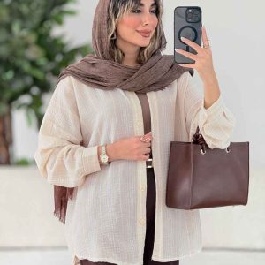 مانتو پشت پاپیون دار کد 7650