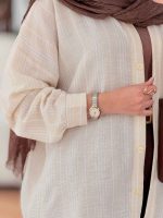 مانتو پشت پاپیون دار کد 7650 - تصویر 7