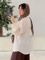 مانتو پشت پاپیون دار کد 7650 - تصویر 5