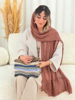 شال طرح دار ملیسا کد 7721 - تصویر 8
