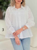 شومیز طرح دار فرانک کد 7782 - تصویر 18