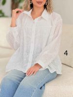 شومیز طرح دار فرانک کد 7782 - تصویر 10