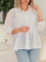 شومیز طرح دار فرانک کد 7782