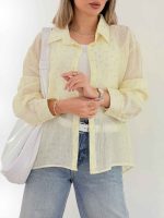 شومیز شاین دار MIU کد 7685 - تصویر 14