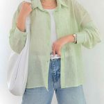 شومیز شاین دار MIU کد 7685