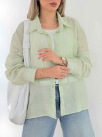 شومیز شاین دار MIU کد 7685 - تصویر 21