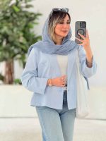 کت تک دکمه جیب نما کد 7799 - تصویر 5