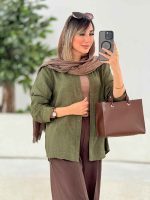 مانتو پشت پیله پاپیون دار کد 7805 - تصویر 26