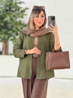 مانتو پشت پیله پاپیون دار کد 7805 - تصویر 6