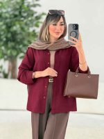 مانتو پشت پیله پاپیون دار کد 7805 - تصویر 25