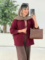 مانتو پشت پیله پاپیون دار کد 7805 - تصویر 23