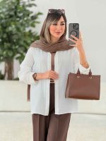 مانتو پشت پیله پاپیون دار کد 7805 - تصویر 21