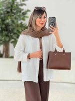 مانتو پشت پیله پاپیون دار کد 7805 - تصویر 7
