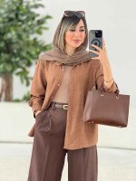 مانتو پشت پیله پاپیون دار کد 7805 - تصویر 18
