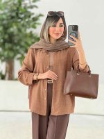 مانتو پشت پیله پاپیون دار کد 7805 - تصویر 20