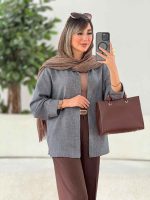 مانتو پشت پیله پاپیون دار کد 7805 - تصویر 11