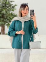 مانتو پشت پیله پاپیون دار کد 7805 - تصویر 29